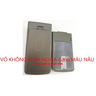 Vỏ không phím nokia 6260 màu nâu