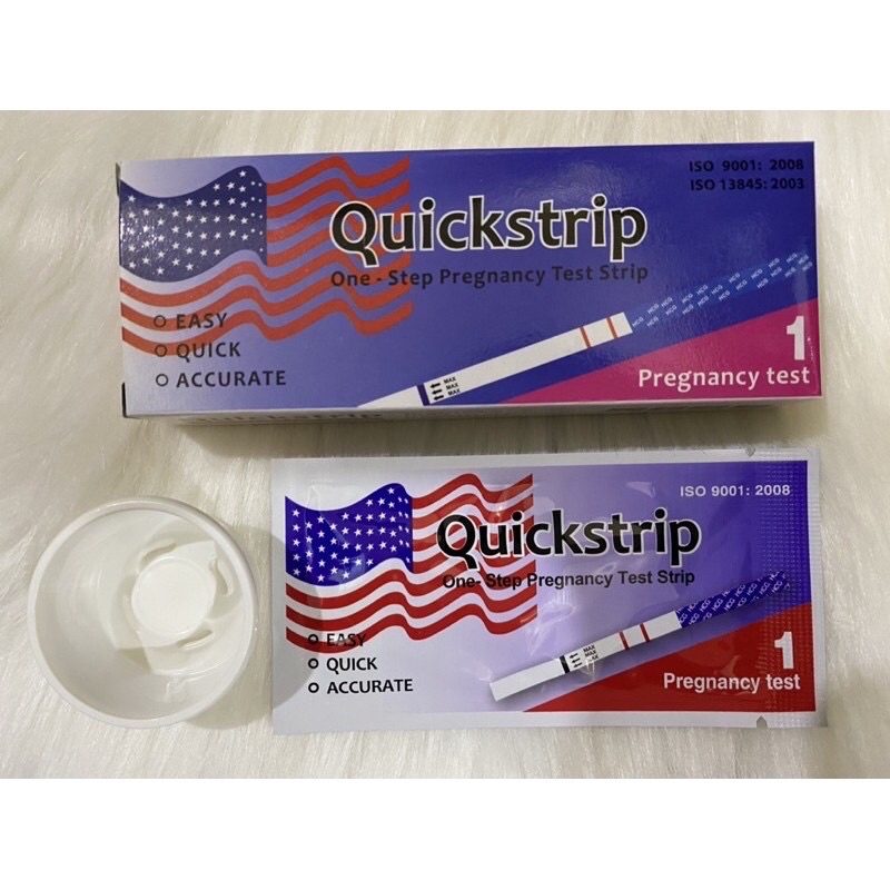 Que thử thai Quickstrip đỏ Mỹ chính hãng giúp phát hiện thai sớm và chính xác