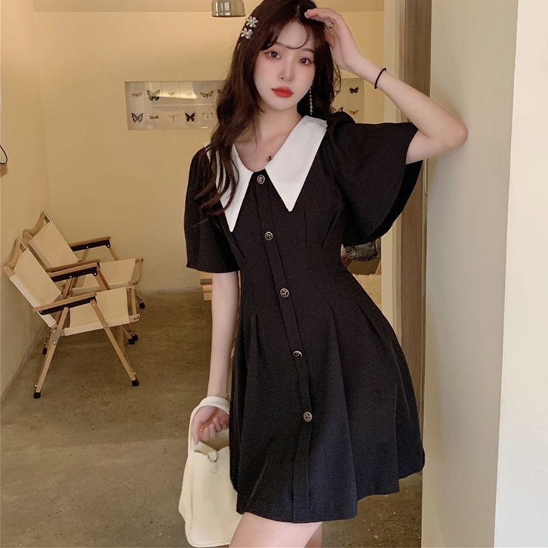 Plus Đầm Cổ Chữ V Thắt Nơ Phong Cách Retro Cho Nữ