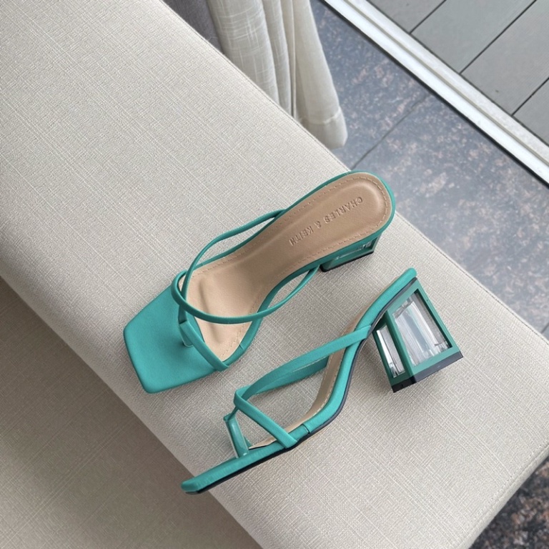 Guốc cao gót quai kẹp gót mika bọc cao 7cm