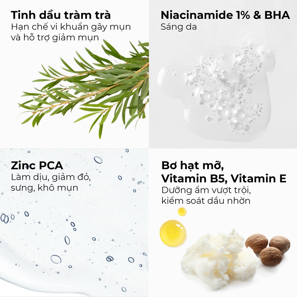 Bộ sản phẩm chăm sóc da mụn toàn diện cho nam Men Stay Simplicity Acne Relief Skincare Trio giảm mụn an toàn