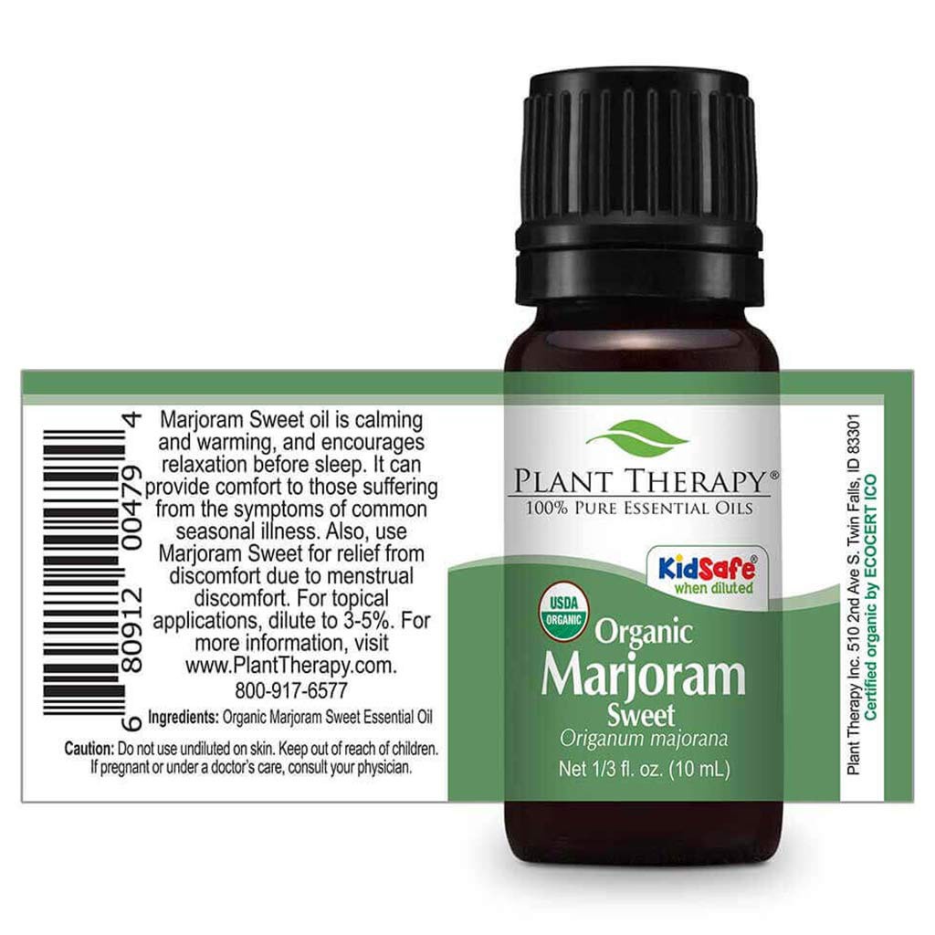 Plant Therapy - Tinh Dầu Hữu Cơ Kinh Giới Ô Ngọt (Marjoram Sweet) KidSafe - USDA Organic - 10mL