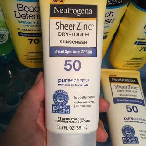 Kem chống nắng Neutrogena Sheer Zinc Face SPF 50 (59ml) (Dành cho da dầu, da mụn, nhạy cảm)