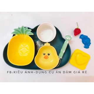 Bát ăn dặm gốm sứ hình con gà