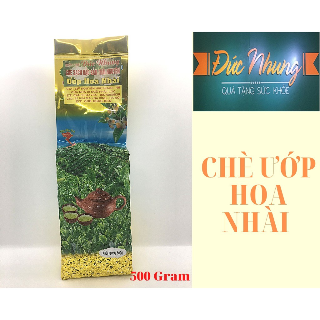 Chè Thái Nguyên ướp hoa Nhài - Chè Sạch Đức Nhung cao cấp - Chính gốc Tân Cương đóng gói 500 gram bao bì hút chân không | BigBuy360 - bigbuy360.vn