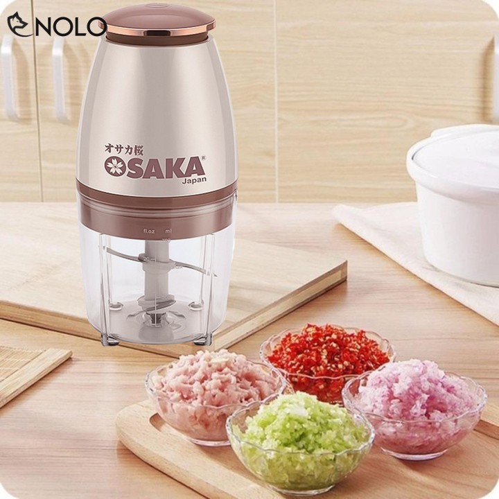 Máy Xay Thịt Rau Củ Đa Năng Osaka Delicate Công Suất 350W Lưỡi Dao Inox304 Chống Gỉ Dung Tích 700ml