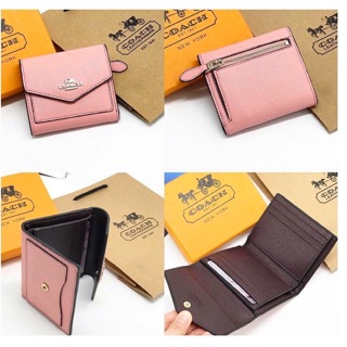Sale ví Coach bì thư hồng