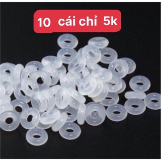 [Mã SKAMLTSM9 giảm 10% đơn 99K] Chặn cao su cho vòng charm (chốt cao su chặn vòng bạc) BỊCH 10 cái lun đó ạ