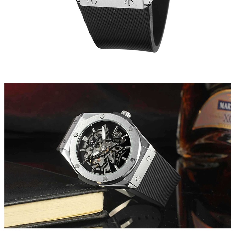 Đồng hồ nam cao cấp Forsining - đồng hồ nam Forsining dây silicon