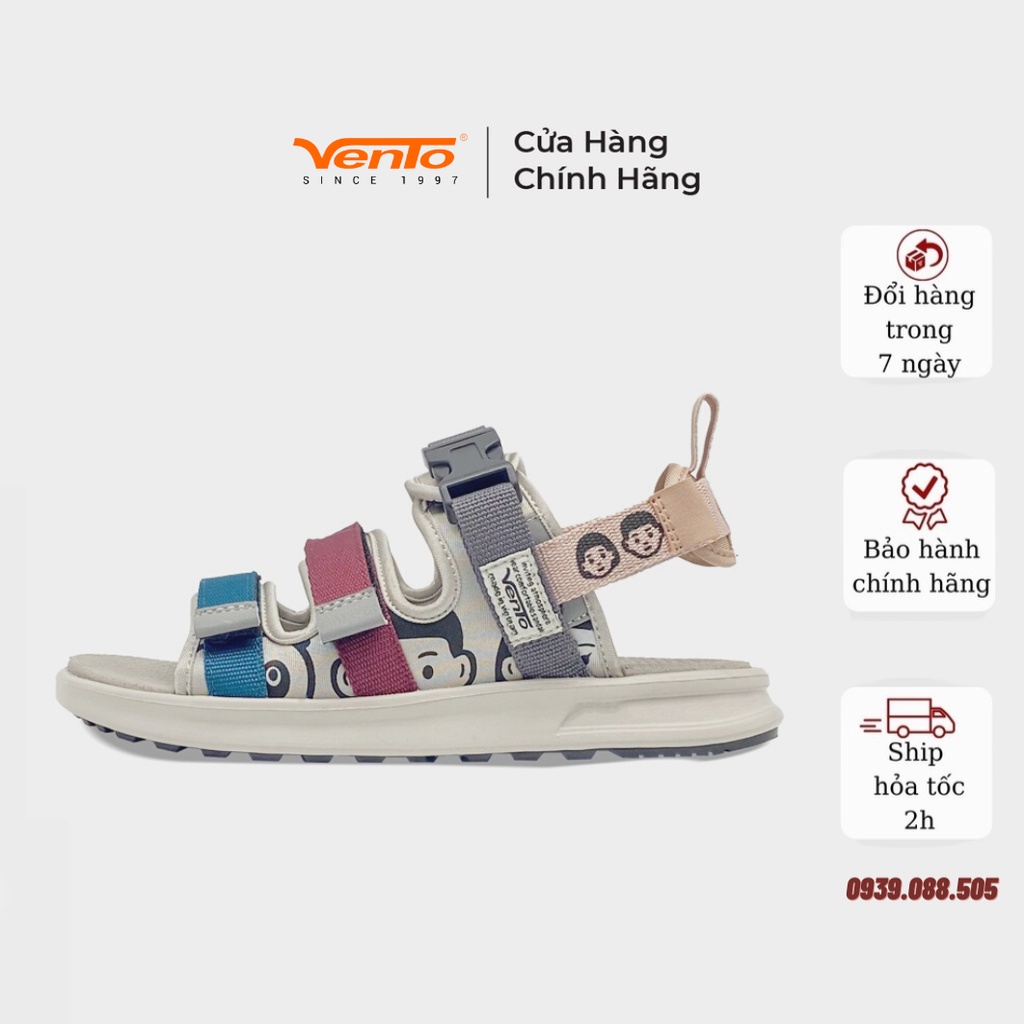Giày Sandal Vento Nam Nữ Quai Ngang Đi Học đi chơi du lịch NB80