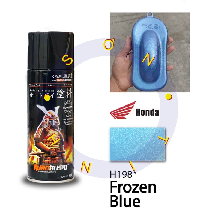 Sơn xịt Samurai màu Xanh Băng Giá - H198 (400 ml)