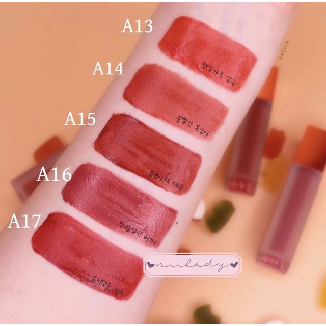 Son Black Rouge 🍁FREESHIP🍁 Son Môi Son Black Rouge Air-Fit Velvet Tint (A01 đến A17) | BigBuy360 - bigbuy360.vn