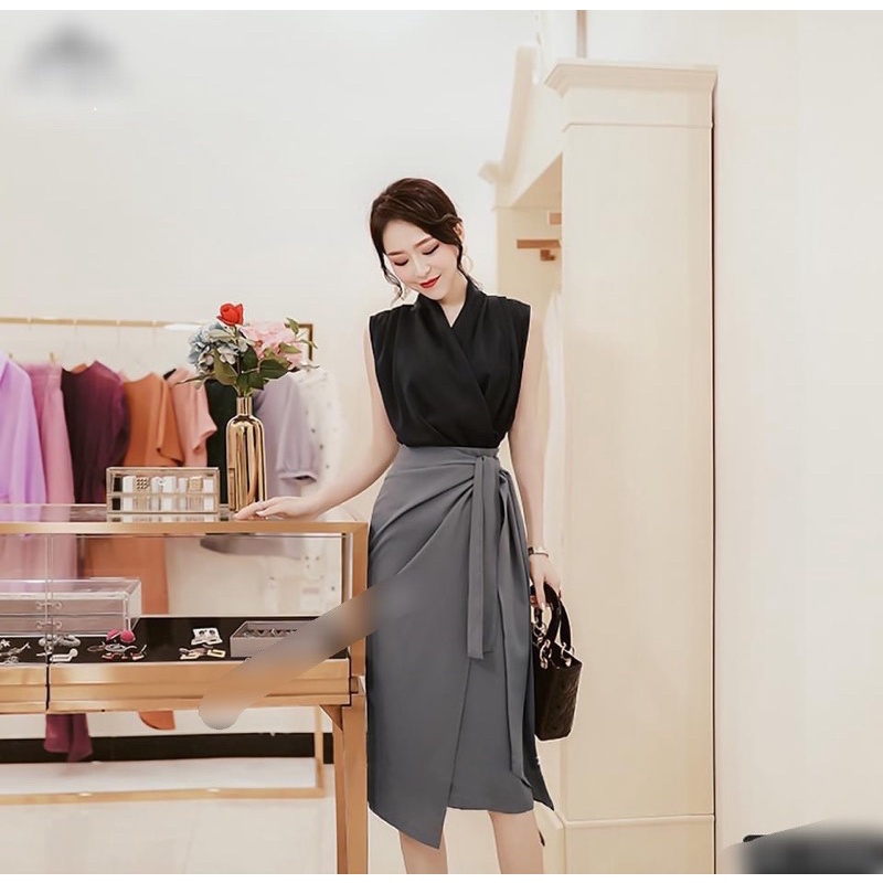 Set đồ công sở chất đẹp kiểu dáng sang trọng quyến rũ thiết kế tinh tế sang chảnh GEM.VN