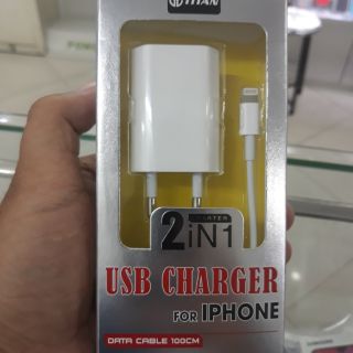 Bộ cóc và cáp sạc Titan dùng cho iphone