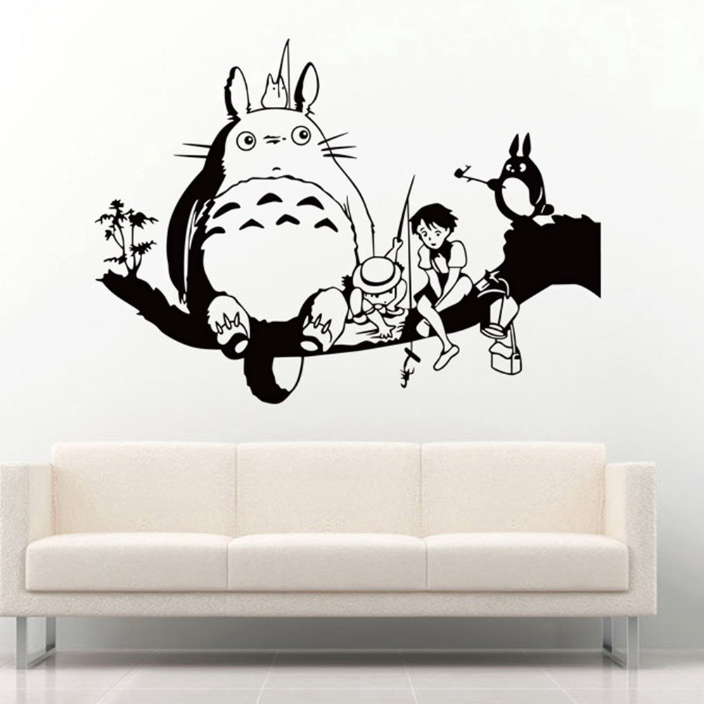 Miếng dán tường chuyên dùng để trang trí hình totoro dễ thương