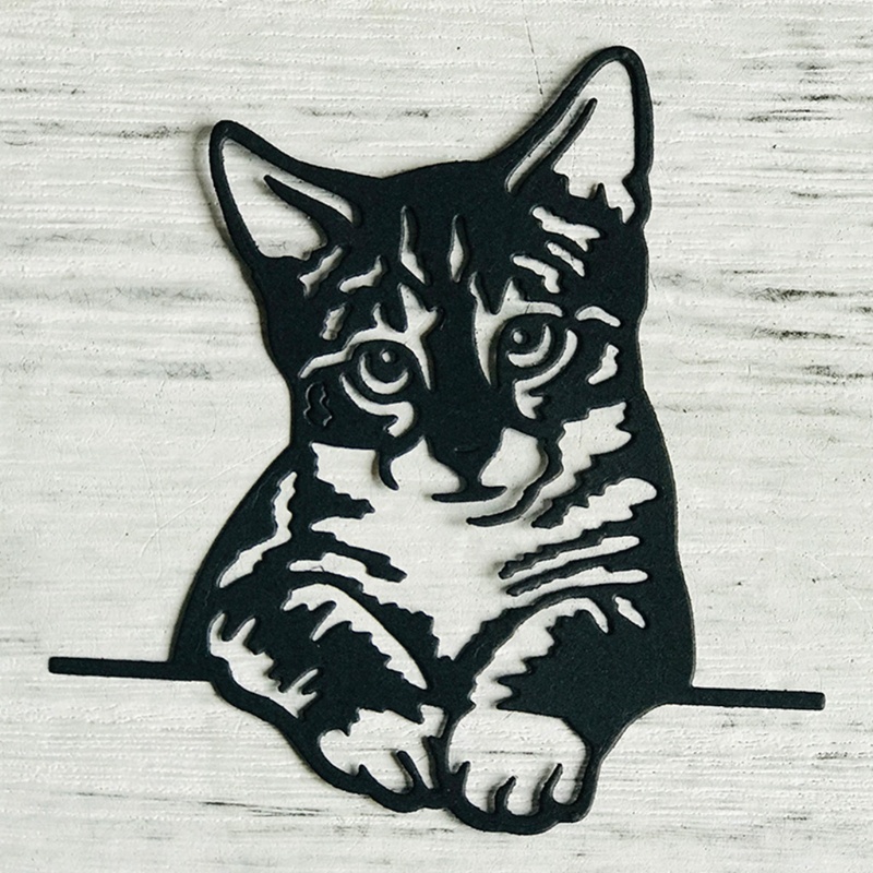 Khuôn Cắt Giấy Kim Loại Hình Mèo Dễ Thương