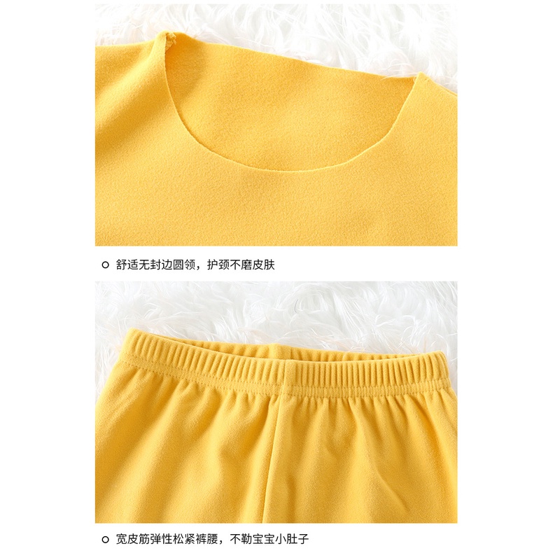 Bộ Đồ Lót Dài Tay Không Đường May Nhanh Khô Thời Trang Thu Đông Cho Bé 70-150CM