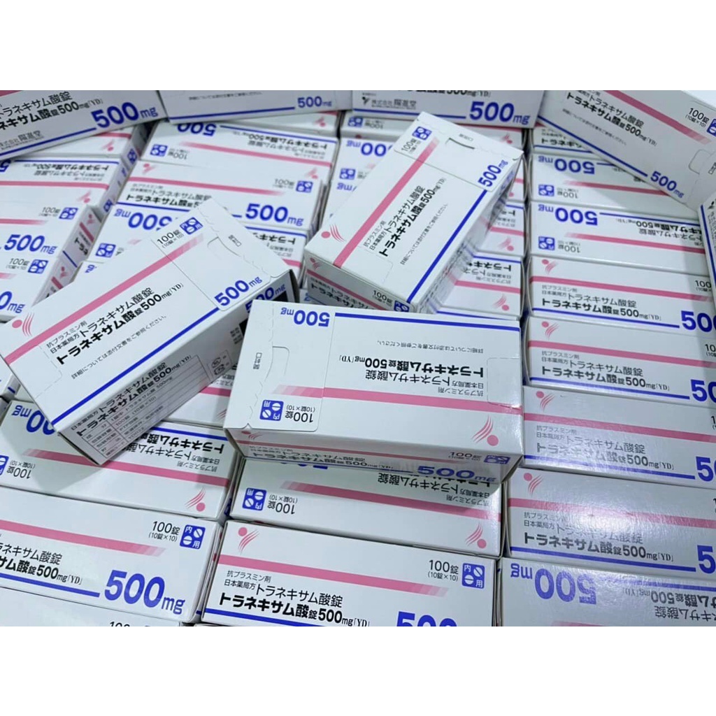 Viên uống trắng da, mờ thâm nám Transamin 500mg 10 viên/vỉ