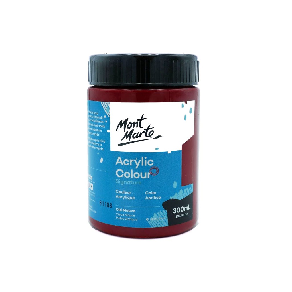 Màu Acrylic Mont Marte 300ml - Old Mauve - Acrylic Colour Paint Signature 300ml (10.1oz) - MSCH3012