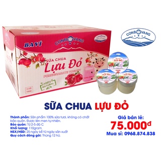 SỮA CHUA LỰU ĐỎ - CON BÒ VÀNG