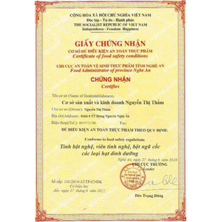 500G TINH BỘT NGHỆ VÀNG CÔ THẮM