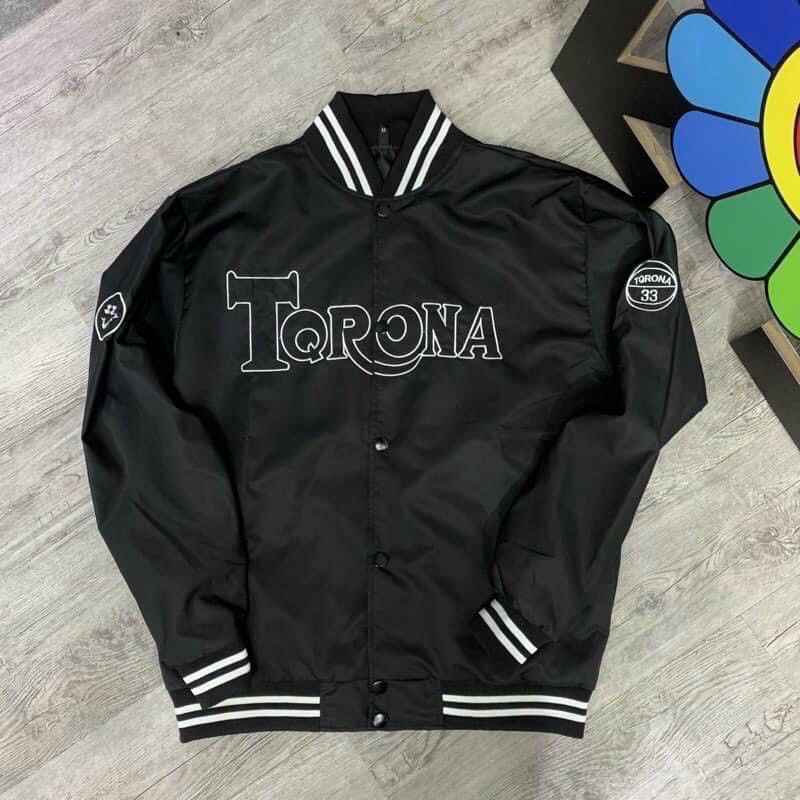 Áo khoác dù bomber unisex form rộng TORONA bóng chày nam nữ ulzzang Wind | BigBuy360 - bigbuy360.vn
