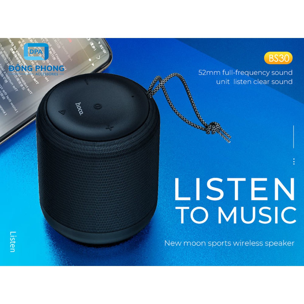 [Mã ELHACE giảm 4% đơn 300K] Loa Bluetooth Hoco BS30 chính hãng bluetooth V5.0 sport wireless speaker