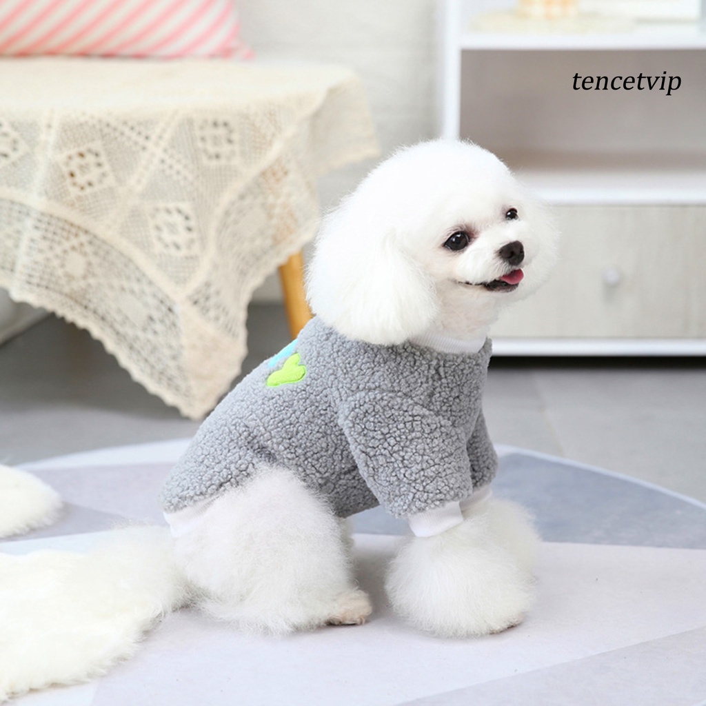 Áo sweater giữ ấm in chữ đáng yêu thời trang mùa thu cho thú cưng