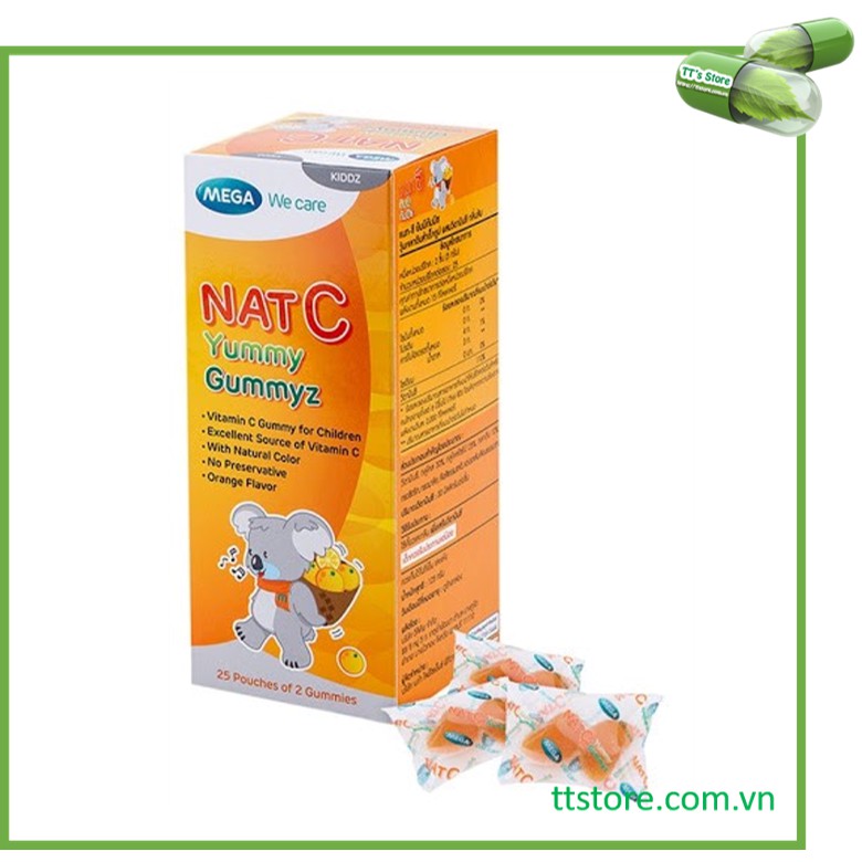 Kẹo dẻo Nat C Yummy Gummyz Thái Lan - kẹo vitamin C