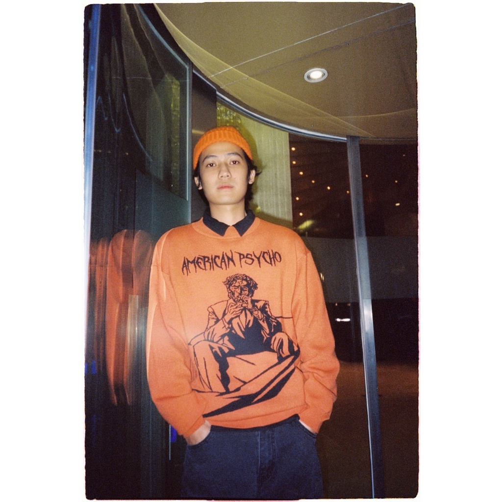 Áo len 'GOLDIE AMERICAN PSYCHO KNIT' dệt sợi visco