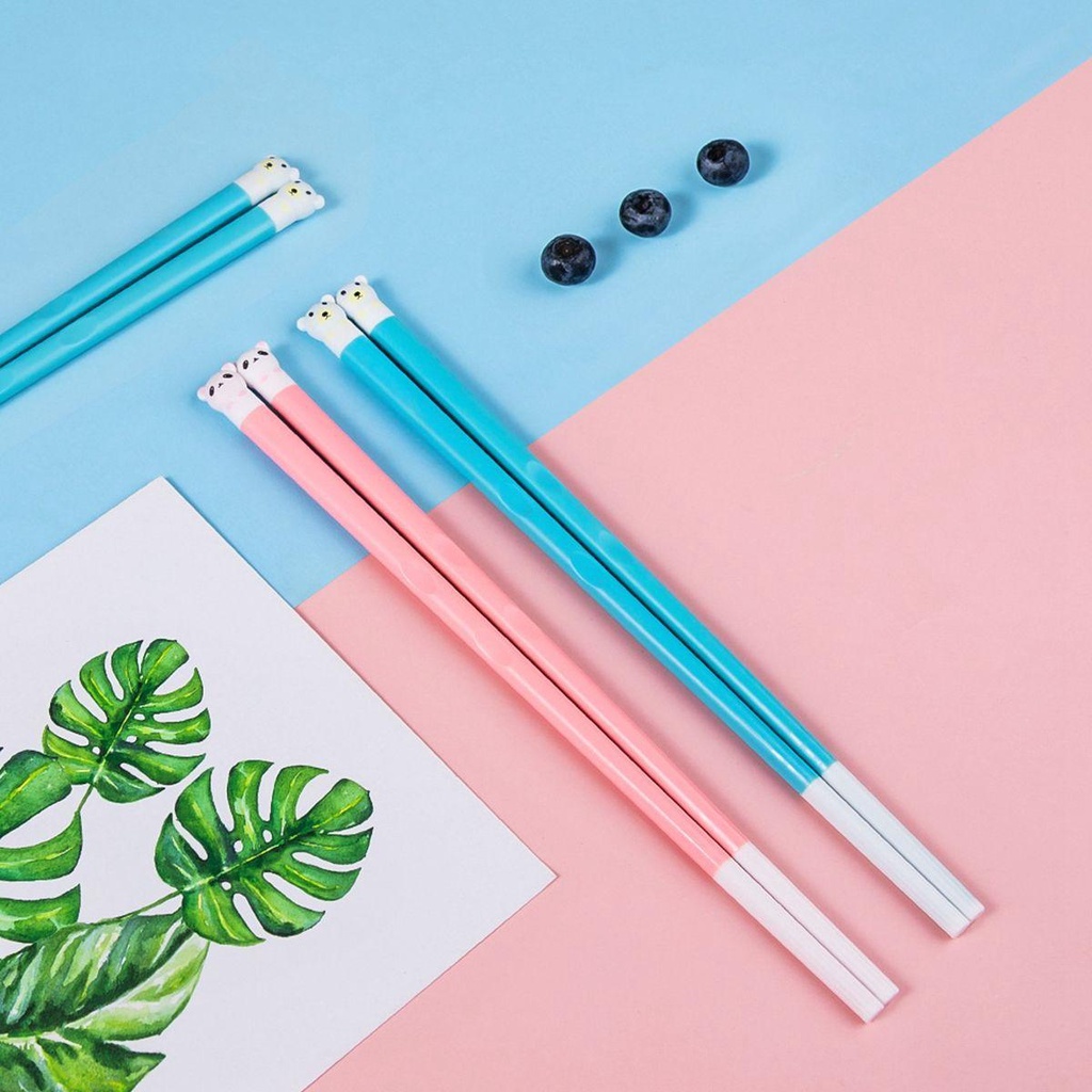 YIYU Đũa Silicone Sợi Thủy Tinh Chống Vi Khuẩn Có Thể Tái Sử Dụng