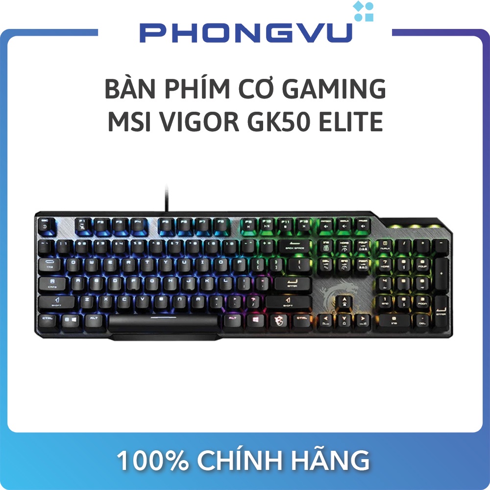 Bàn phím cơ gaming MSI Vigor GK50 Elite   - Bảo hành 12 tháng