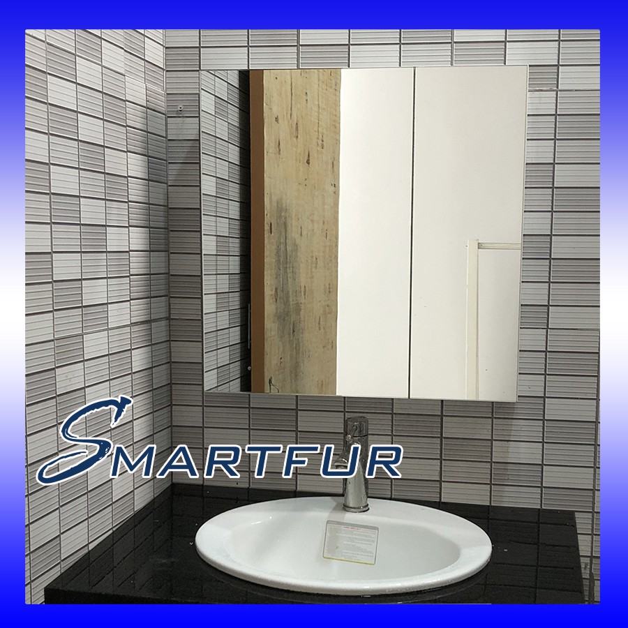 Tủ gương thông minh nhựa PVC cao cấp không thấm nước, đèn Led chiếu sáng và công nghệ chống mờ hơi nước nóng dài 60cm. | BigBuy360 - bigbuy360.vn