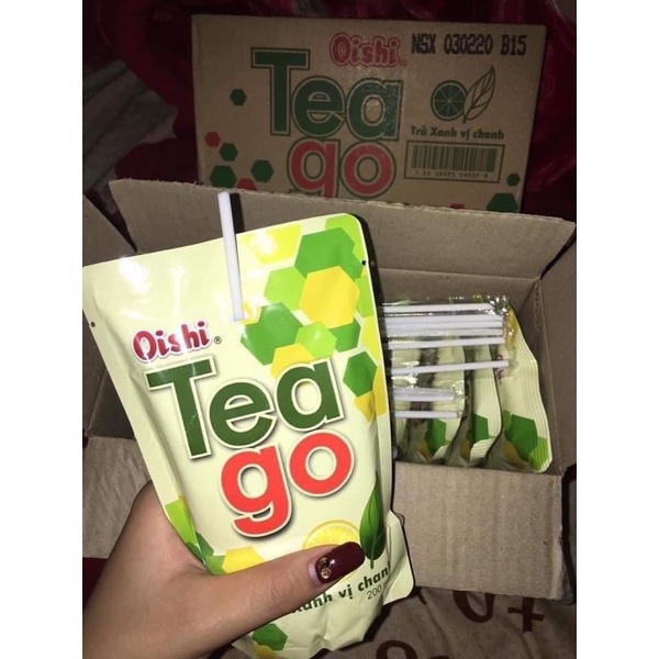 Thùng 10 Túi Nước Oishi Sundays/ T Rexx/ Tea Go / 200ML nhiều hương vị trái cây