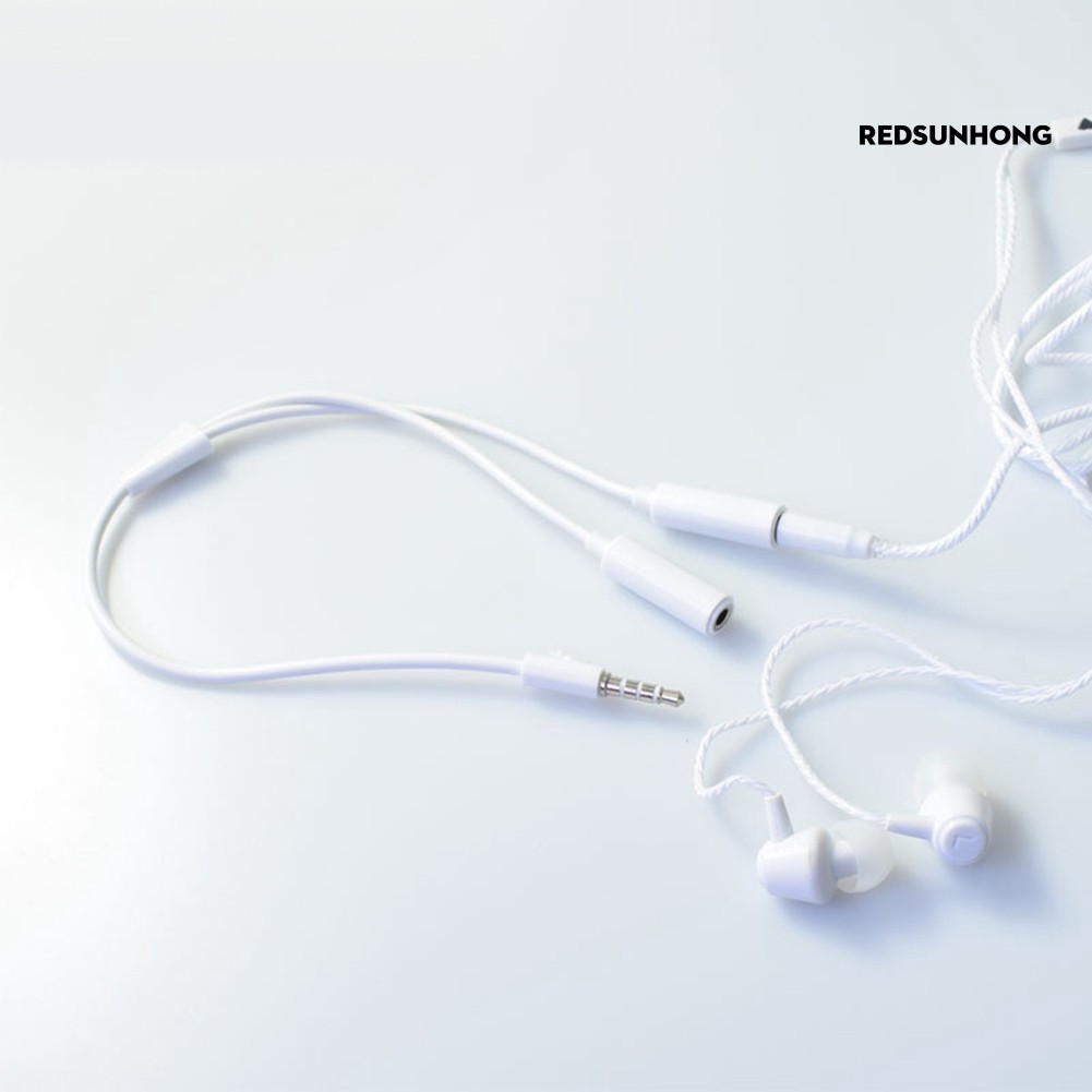 Dây Cáp Chia Âm Thanh Tai Nghe 3.5mm Chuyển Đổi 1 Đầu Male Sang 2 Đầu Female