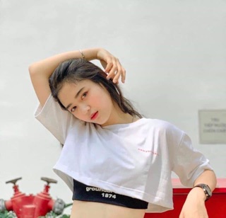 SET ÁO THUN CROPTOP KÈM BRALETTE