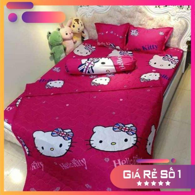 Bộ ga 5 món (MẪU hello kitty)