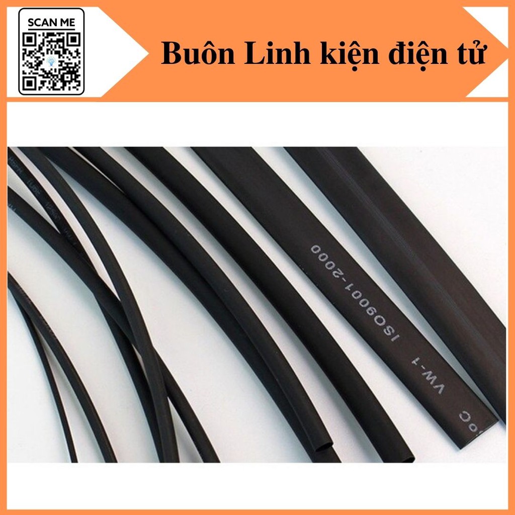Combo 9 gen co nhiệt  loại 1,2,3,4,5,6,7,8,10mm, mỗi loại dài 1m giao màu ngẫu nhiên