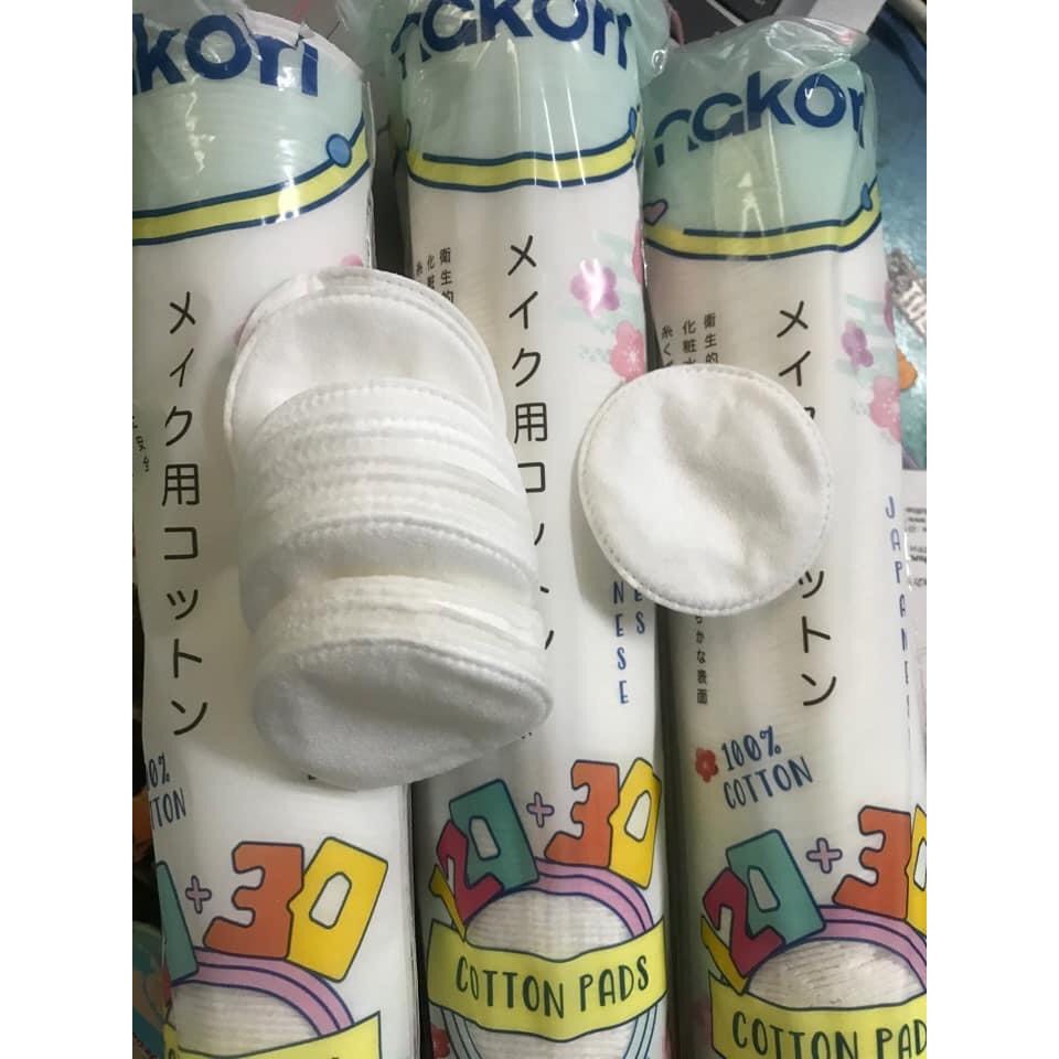 Bông Tẩy Trang Không Xơ Nakori Nhật Bản