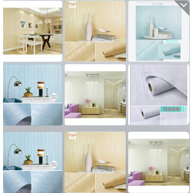 1 mét giấy dán tường một màu họa tiết vân sợi - khổ rộng 45cm có keo sẵn