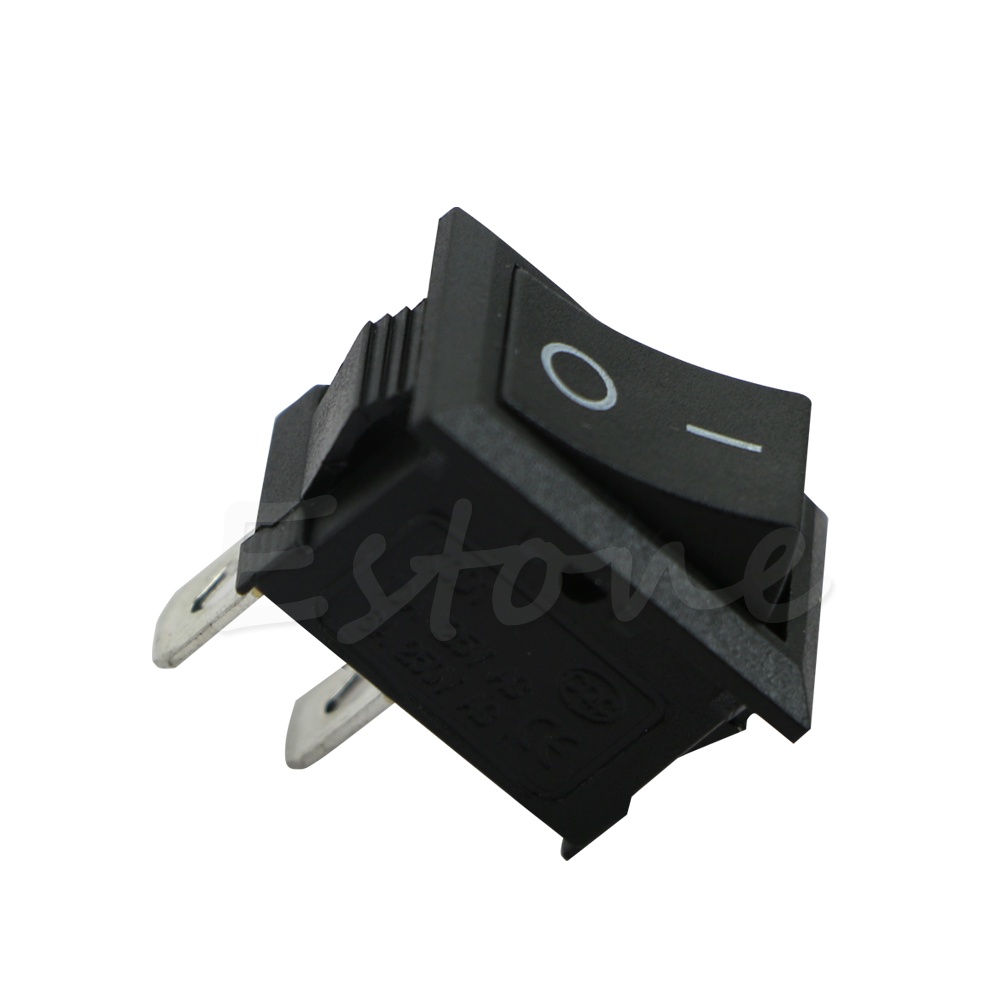 Công tắc bật/ tắt hình chữ nhật Kcd1-2pin 250v 3a chuyên dụng cho xe hơi/ tàu thuyền