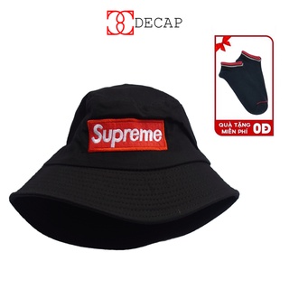 Mũ Bucket ❤️Freeship❤️ Nón tai bèo Supreme - Nón Vải vành tròn Phong Cách Ulzzang Unisex nam và nữ