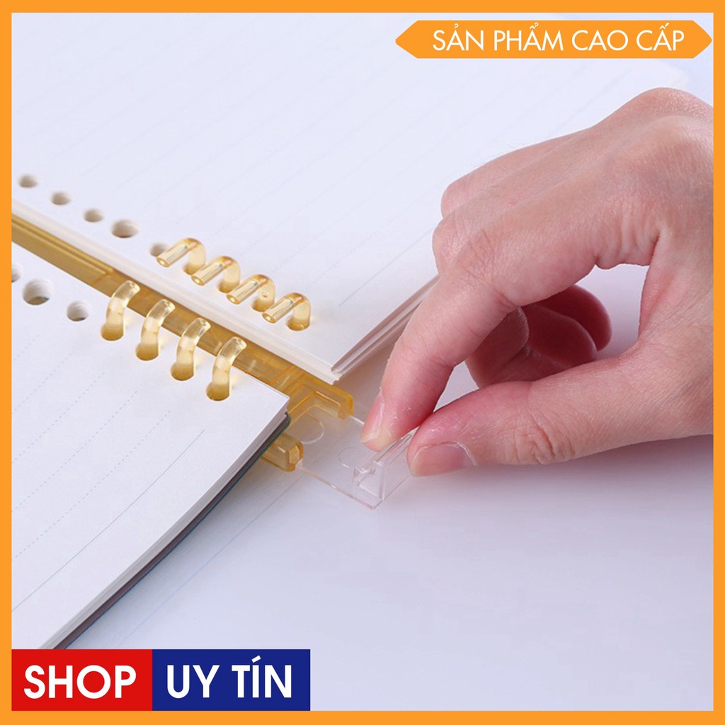 Bìa sổ còng nhựa A5 B5 9 8 còng hàn quốc cao cấp cho bìa 20 26 lỗ làm sổ planner bullet journal