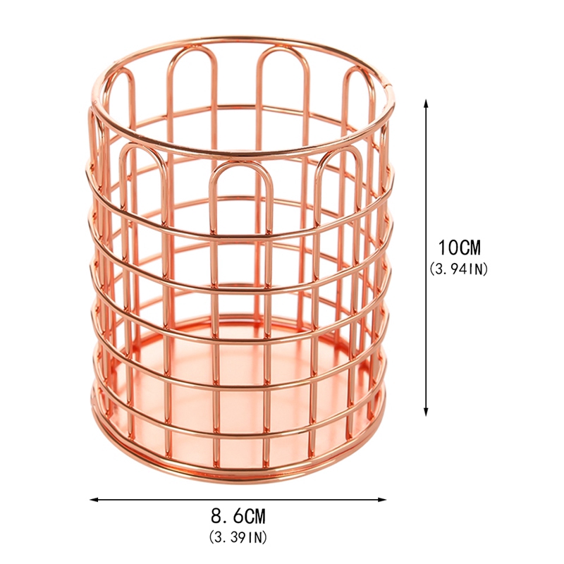 Ống đựng cọ trang điểm để bàn bằng kim loại chất lượng cao