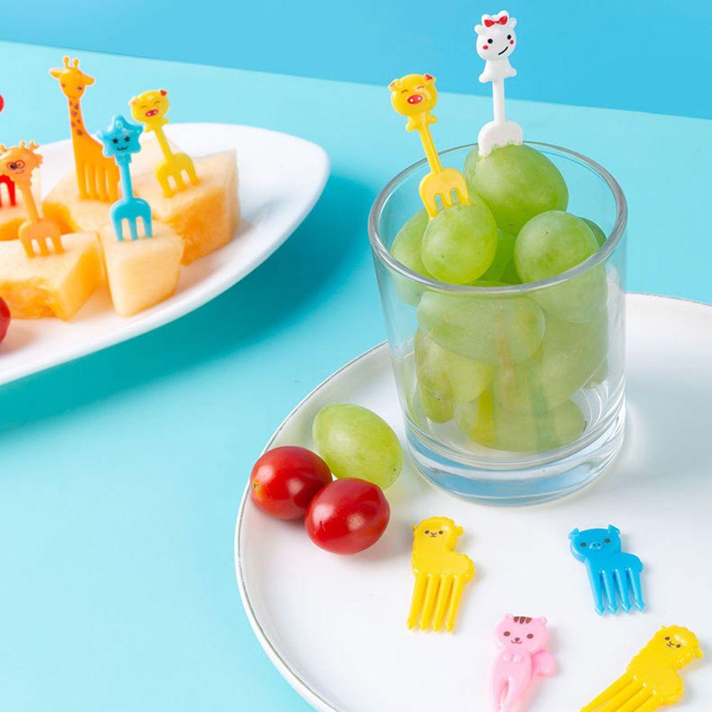 Bộ 1 / 20 Nĩa Ăn Trái Cây Hình Động Vật Dễ Thương