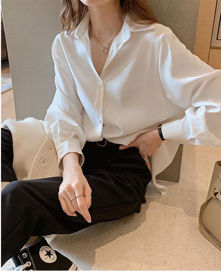 ComfortKorean Design Shirt Ultra Wide Office Vest Top Vest Chiffon Shirt
