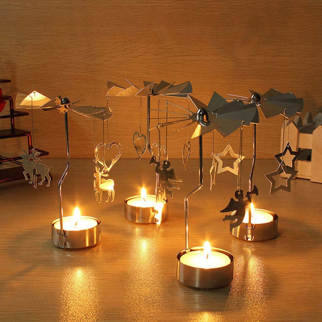 Chân Đế Xoay Chong Chóng Nến Thơm Tealight Trang Trí Nhà, Sự Kiện, Tiệc - CK03