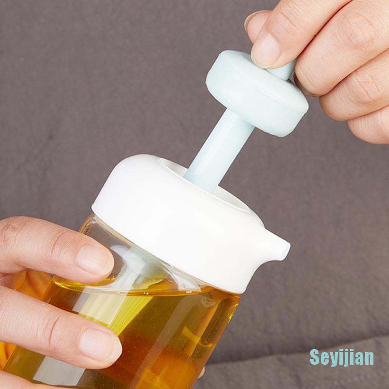 Bình Thủy Tinh Đựng Gia Vị Có Nắp Và Cọ Tiện Dụng Cho Nhà Bếp