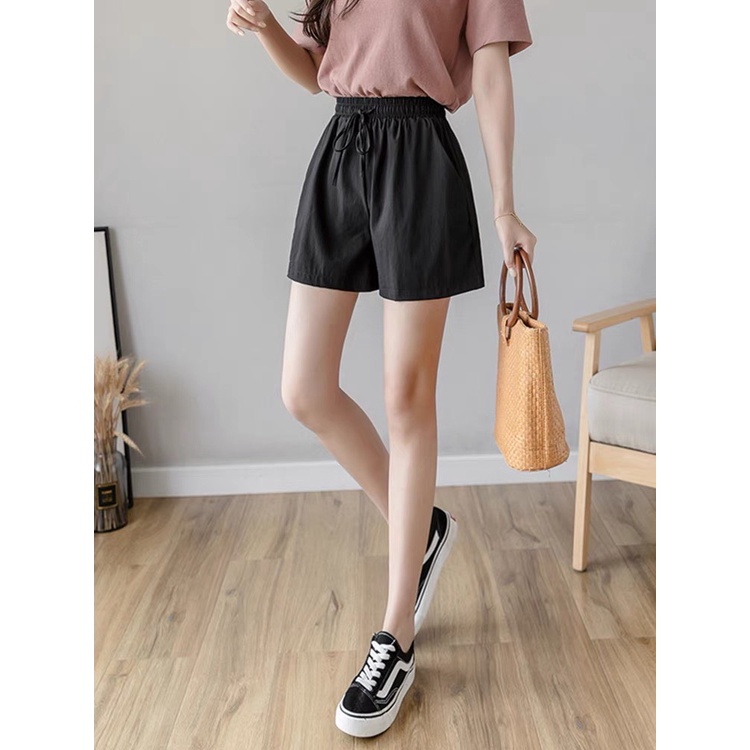 Quần đùi đũi nữ thắt nơ siêu xinh Kanimi - quần short đũi nữ siêu mát