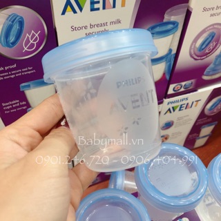 Cốc trữ sữa Phillip Avent ( Set 10c - Set 5c)